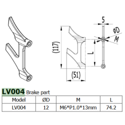 Disc Brake Plate Post Mount...