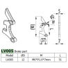 Disc Brake Plate Iso Mount - LV005